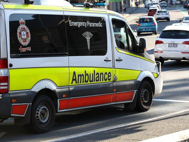 Paramedics used CPR and a defibrillator but the man died at the scene. (Jono Searle/AAP PHOTOS)