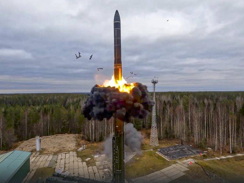 Russia's nuclear arsenal is the world's largest, estimated in 2022 at 5977 warheads. (AP PHOTO)