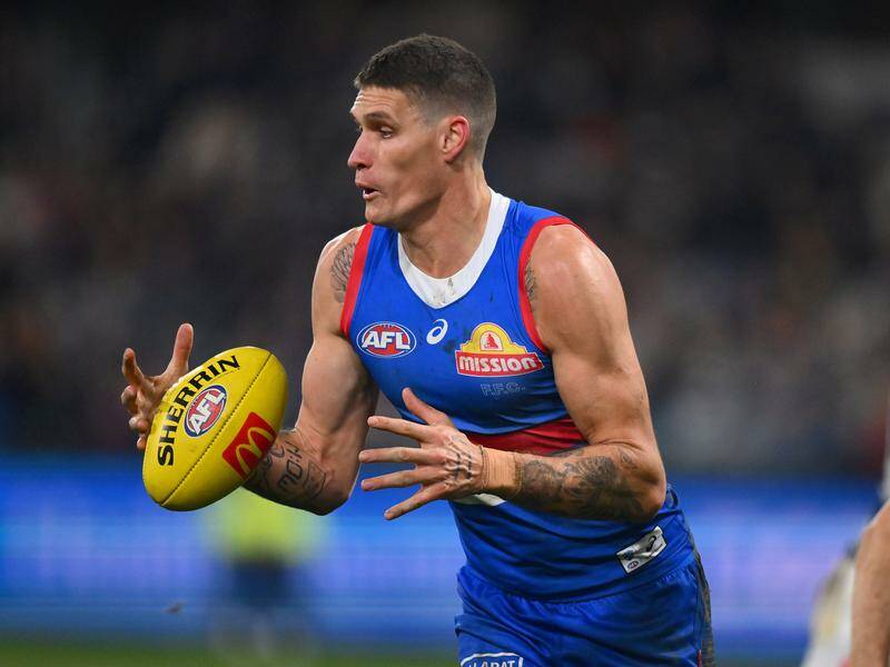 Bulldogs' Rory Lobb has impressed coach Luke Beveridge with his switch from attack to defence. Photo: Morgan Hancock/AAP PHOTOS