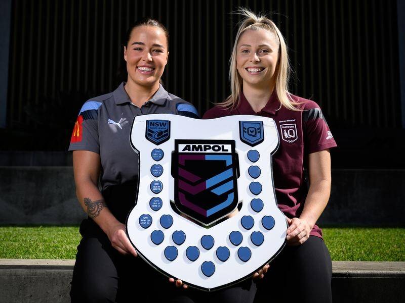 Points aggregate will decide the Blues and Maroons' women's Origin series if it finishes a win each. (Dan Himbrechts/AAP PHOTOS)