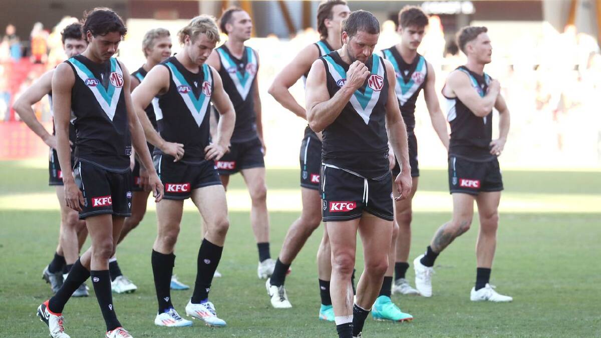 Port dropped out oth the top eight after their loss to the Suns on the Gold Coast. (Jason O'BRIEN/AAP PHOTOS)