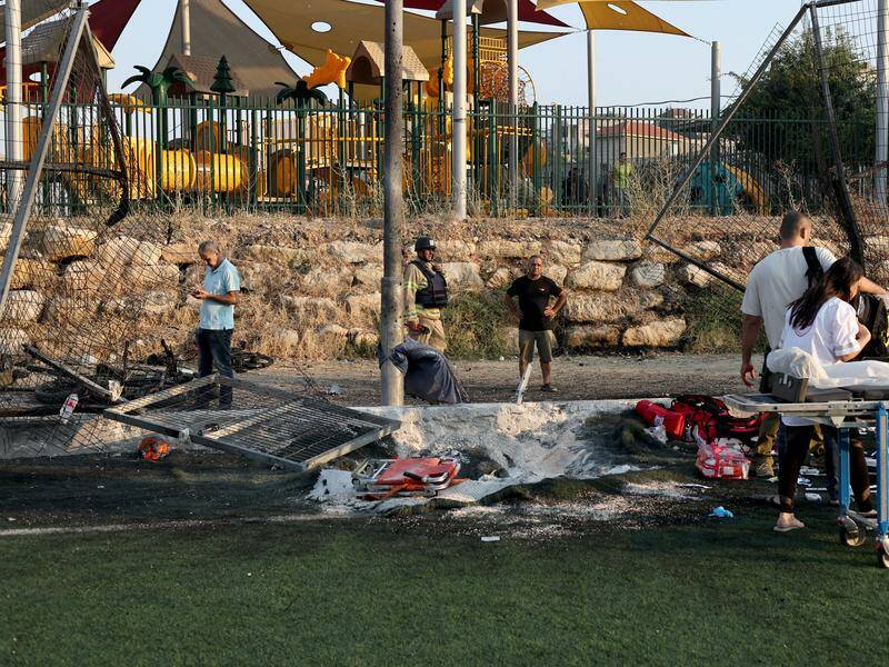 Ten people died after a Hezbollah rocket hit a football pitch in Israeli-occupied Golan Heights. Photo: EPA PHOTO