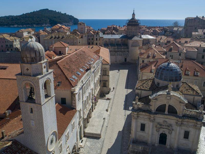 The couple were holidaying in Dubrovnik when they reportedly fell from a medieval clifftop fortress. (AP PHOTO)
