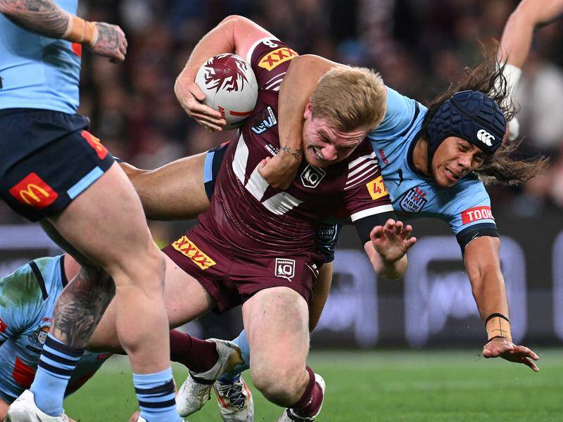 NSW's Jarome Luai turned in another big performance to heal his State of Origin scars of 2023. Photo: Dave Hunt/AAP PHOTOS