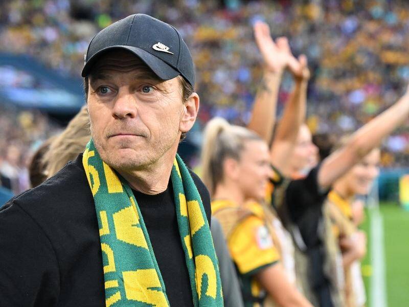 Tony Gustavsson has hailed all those who helped the Matildas to their first World Cup semi-final. (Darren England/AAP PHOTOS)
