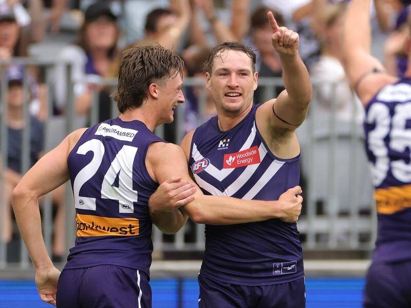 All signs point towards Brennan Cox returning from injury for the Dockers against Richmond. (Richard Wainwright/AAP PHOTOS)
