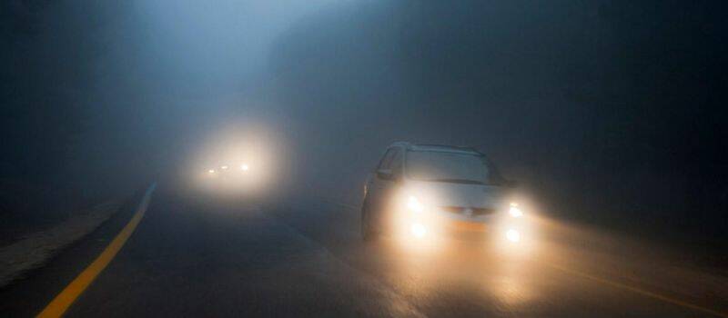 Is it legal to drive with your fog lights on?