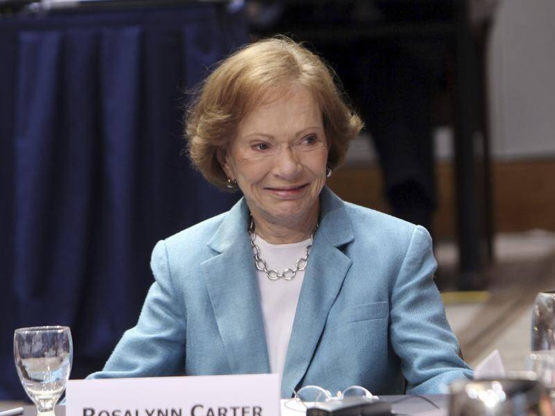 Former First Lady Rosalynn Carter is beimg remembered for her humanitarian efforts. (AP PHOTO)