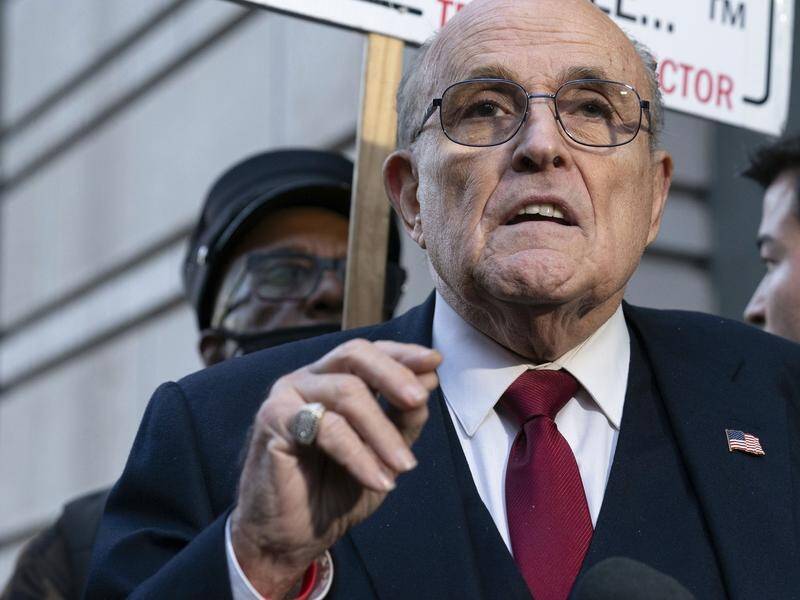 Rudy Giuliani has said he believed his statements about election fraud claims were true. (AP PHOTO)