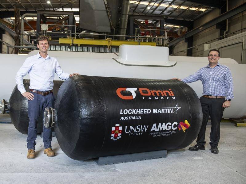 Australian company Omni Tanker is crafting fuel tanks for an aerospace giant to use in space. (HANDOUT/ADVANCED MANUFACTURING GROWTH CENTRE)