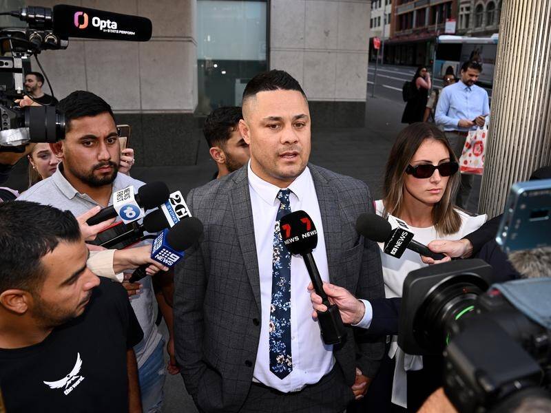 Former NRL star Jarryd Hayne is set to return to court for a bail review. (Dan Himbrechts/AAP PHOTOS)