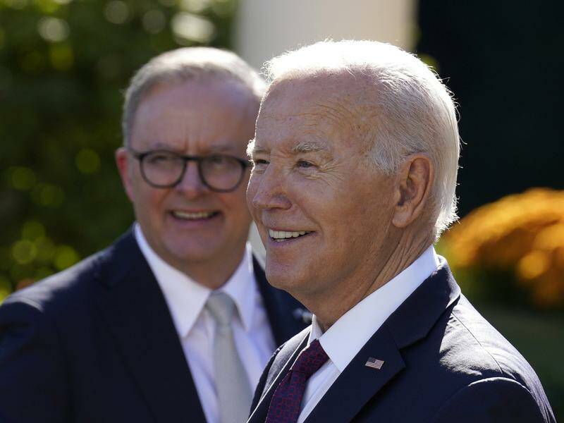 Anthony Albanese has thanked Joe Biden for his leadership after he withdrew his re-election bid. Photo: EPA PHOTO