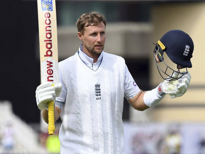Joe Root scored the 32nd Test hundred of his career against the West Indies. Photo: AP PHOTO