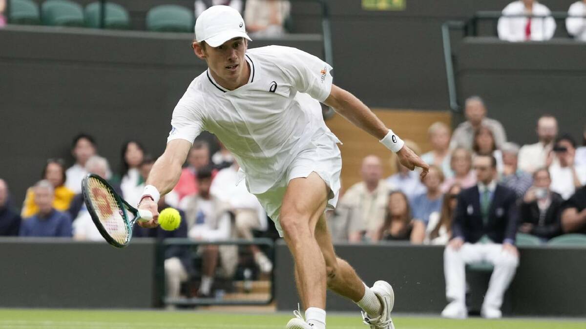 Alex de Minaur's thrilling Wimbledon campaign came to an unfortunate end. (AP PHOTO)