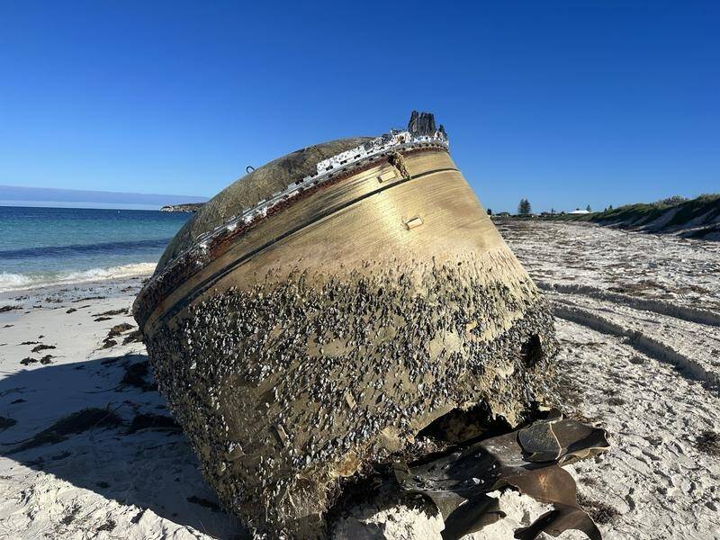 The space debris was found by beachgoers near Green Head, about 250km north of Perth.