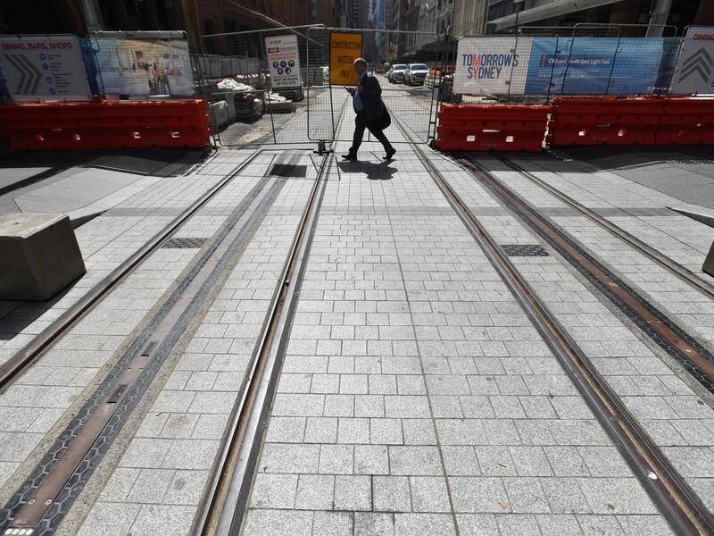 Transport for NSW is liable for losses of two businesses during Sydney's light rail construction. (Mick Tsikas/AAP PHOTOS)