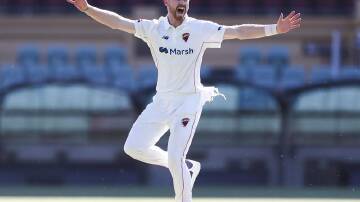 Nathan McAndrew, pictured in action for South Australia, has taken five wickets for Sussex. (Matt Turner/AAP PHOTOS)