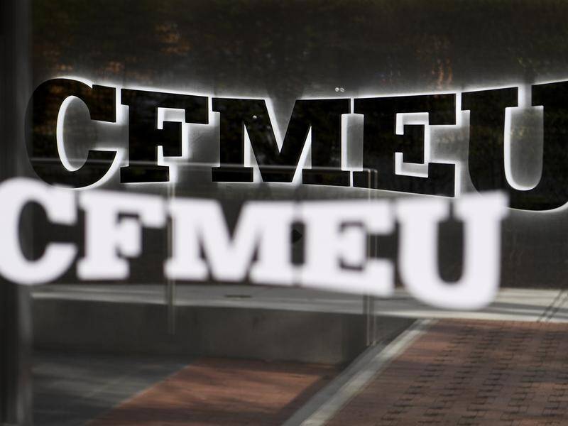 The manufacturing arm of the CFMEU has been cleared to vote on whether to leave the union. (Lukas Coch/AAP PHOTOS)