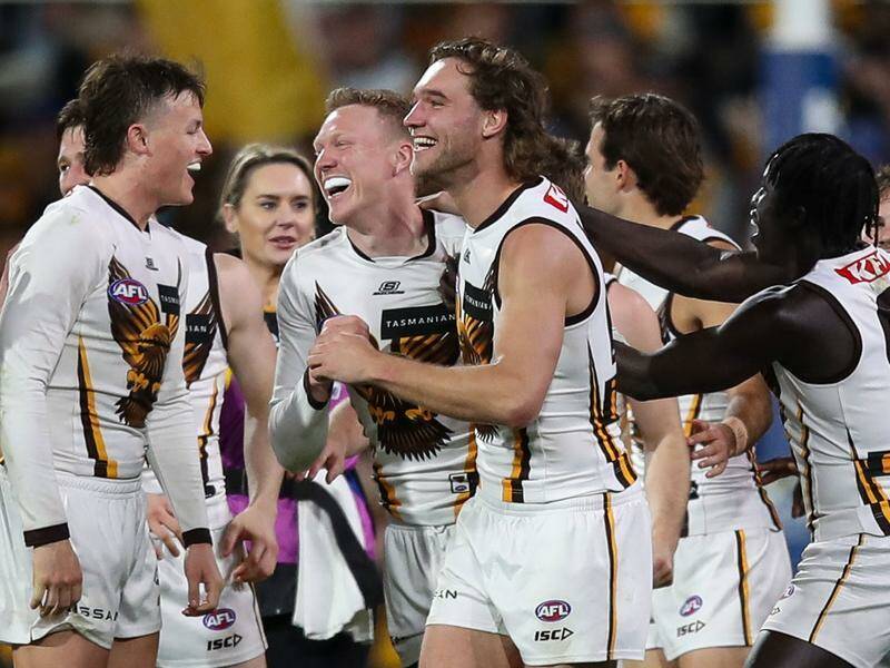Hawthorn's drive towards the finals has continued with a thrashing of Adelaide. Photo: Matt Turner/AAP PHOTOS