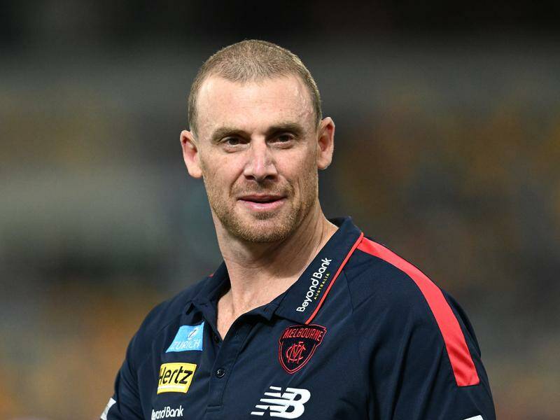 Simon Goodwin says Melbourne are more concerned about process rather than redemption against Freo. Photo: Darren England/AAP PHOTOS