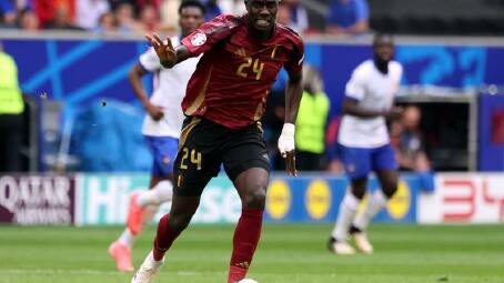 Amadou Onana was a member of Belgium's Euro 24 squad and is now set for Aston Villa. Photo: EPA PHOTO