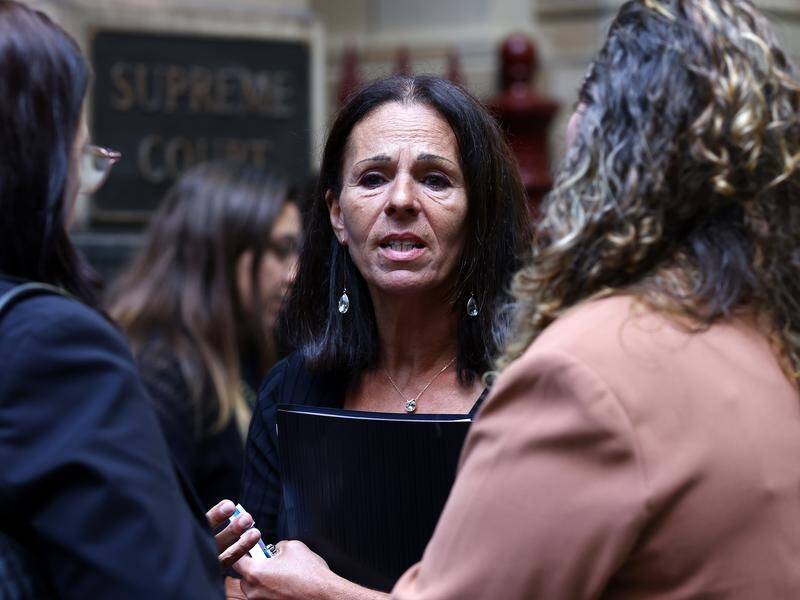 Aggie Di Mauro confronted her daughter's killer in court, calling him a coward and a beast. (Con Chronis/AAP PHOTOS)