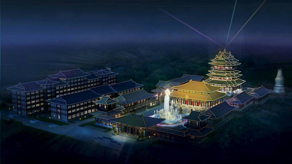 An artist's impression of the China theme park proposed for Wyong. 