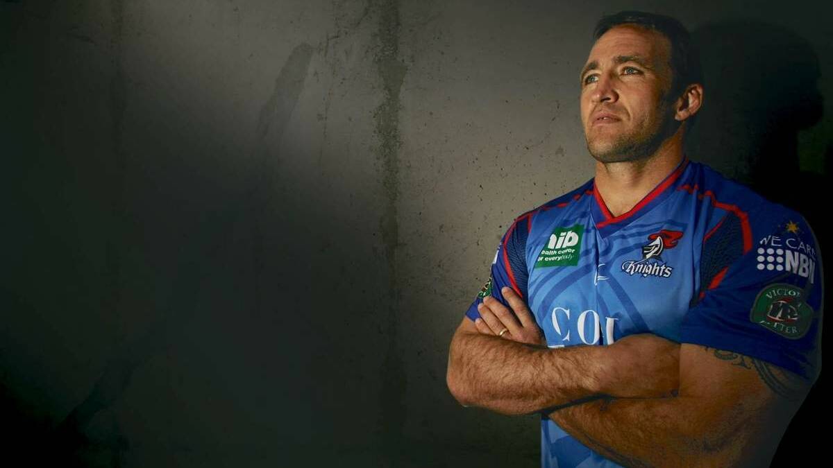 Craig Smith after re-signing with the Knights in 2005. Picture: Stefan Moore