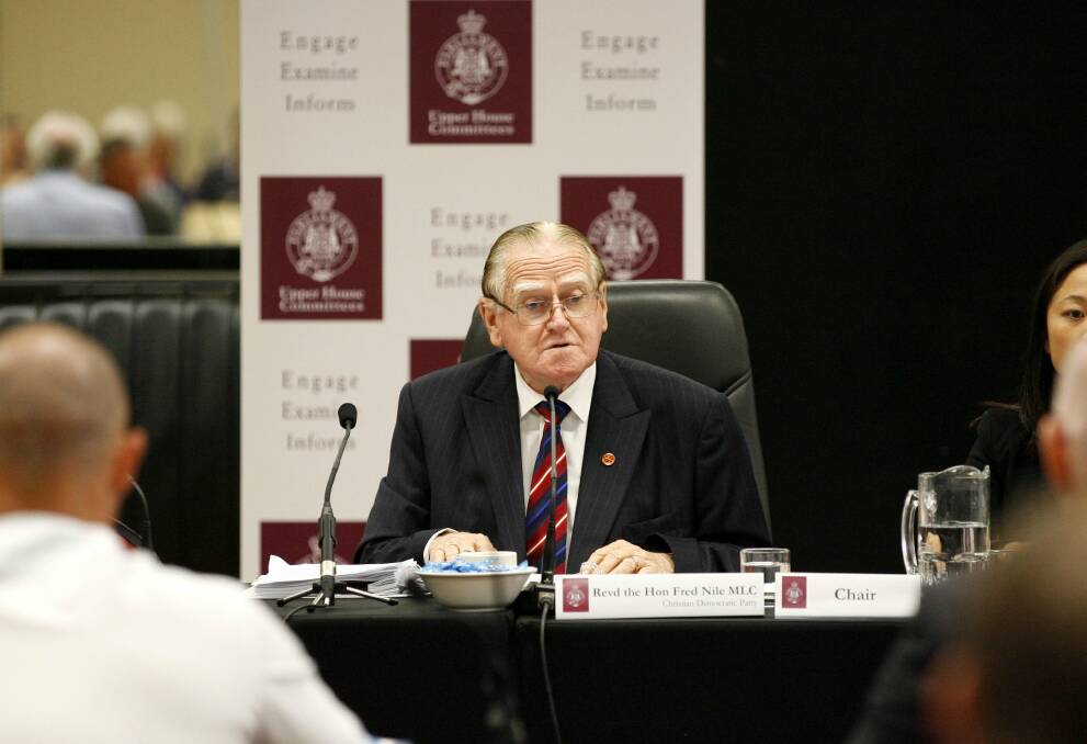 The Reverend Fred Nile gets inquiry on the way. Picture: Darren Pateman
