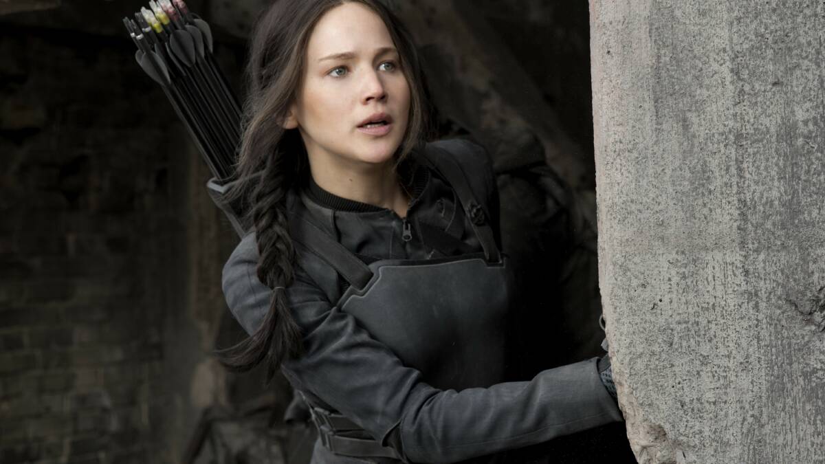 GIFTED: Jennifer Lawrence in a scene from her new movie The Hunger Games: Mockingjay – Part 1.
