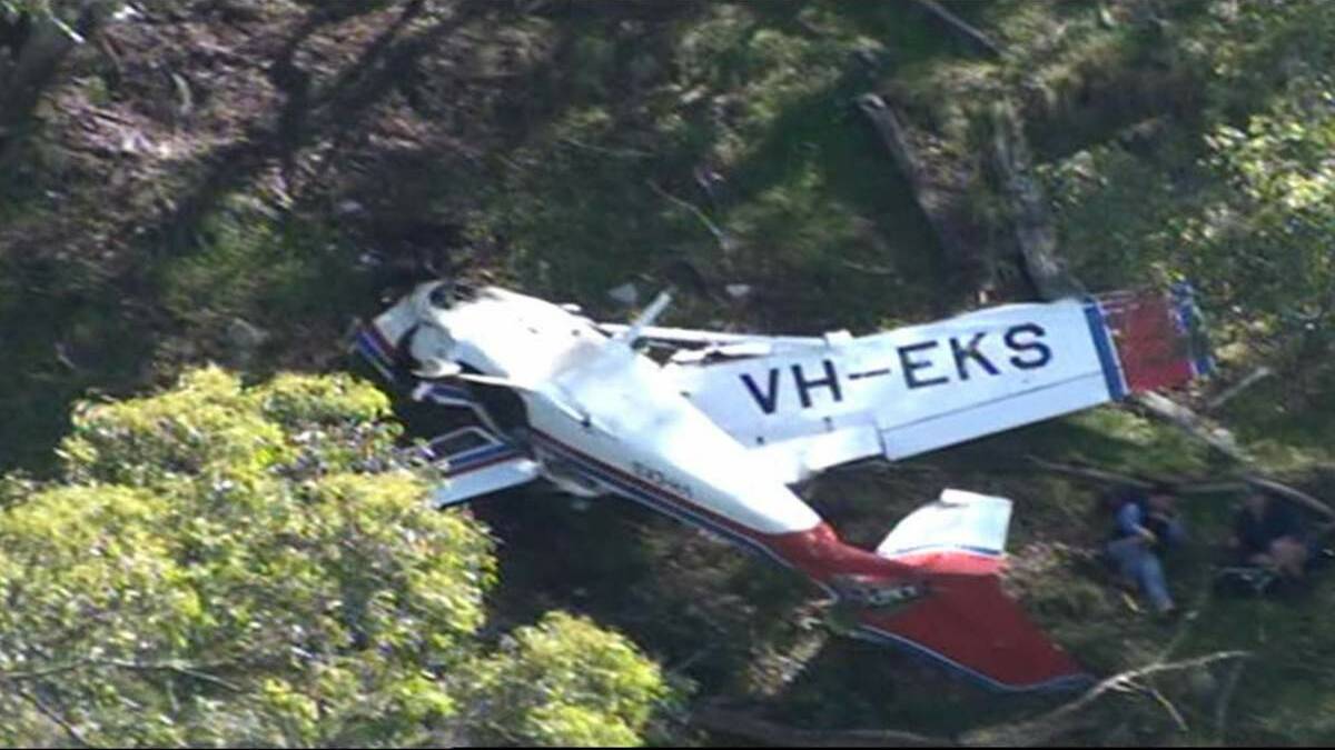 The plane that crashed on Christmas claiming the life of Matthew Green at Coolah Top National Park North in 2008.
