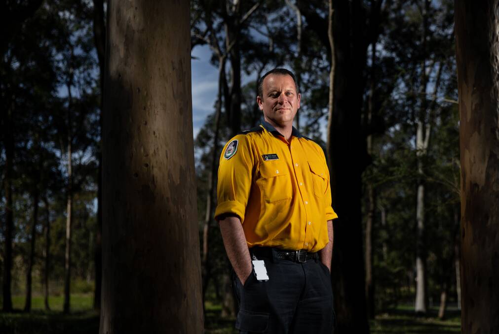 NSW Rural Fire Service Lower Hunter commander Superintendent Martin Siemsen. Picture by Marina Neil