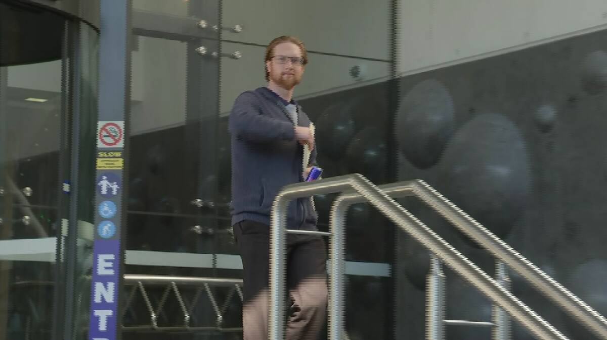 Ryan Andrew Yates leaves Newcastle courthouse after his first appearance in May. File picture