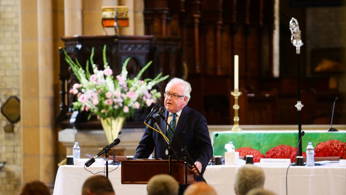 Commissioner Robert Fitzgerald at Christ Church Cathedral on Friday. Picture: Jonathan Carroll