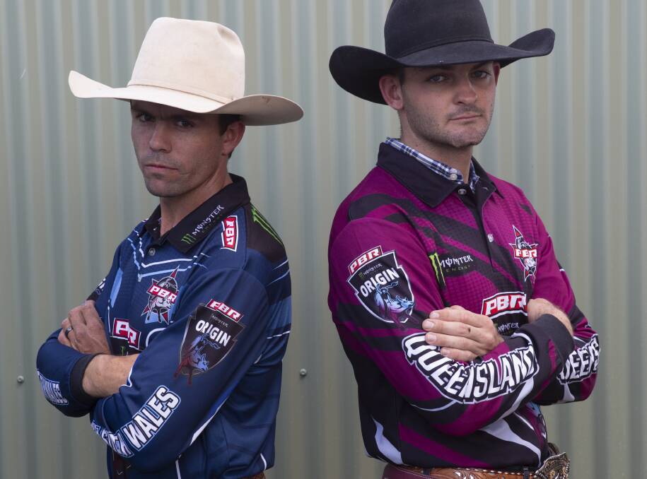 PBR Australia Origin 2024 captains Lachlan Richardson (NSW) and Macaulie Leather (Queensland). Picture supplied