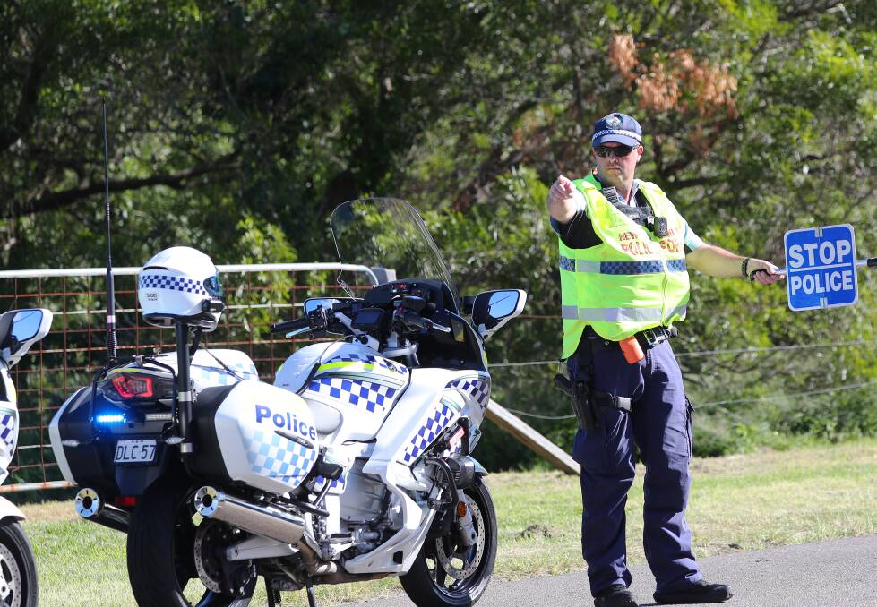 A random police stop at Merewether Heights during a previous double demerit period. File picture