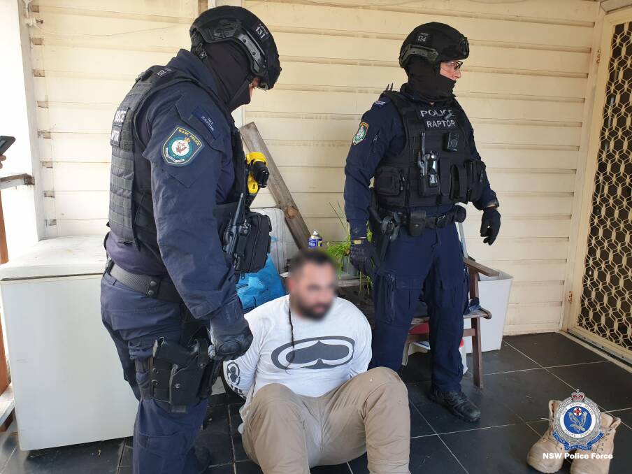Tyson Leota being arrested in 2023. Picture by NSW Police