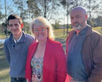 Tim McGeachie, Peree Watson, and Patrick Thompson are running for Singleton Council for Labor. Picture supplied