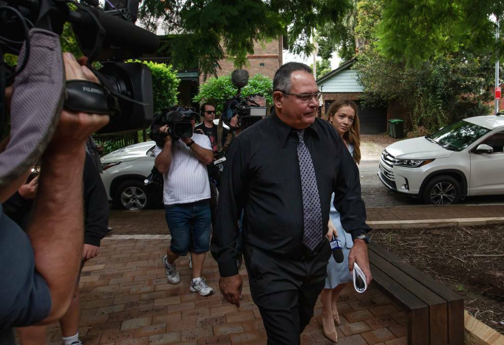 Maitland Grossman High School teacher Michael Kable arrives at Maitland Local Court earlier this month. Picture by Marina Neil 