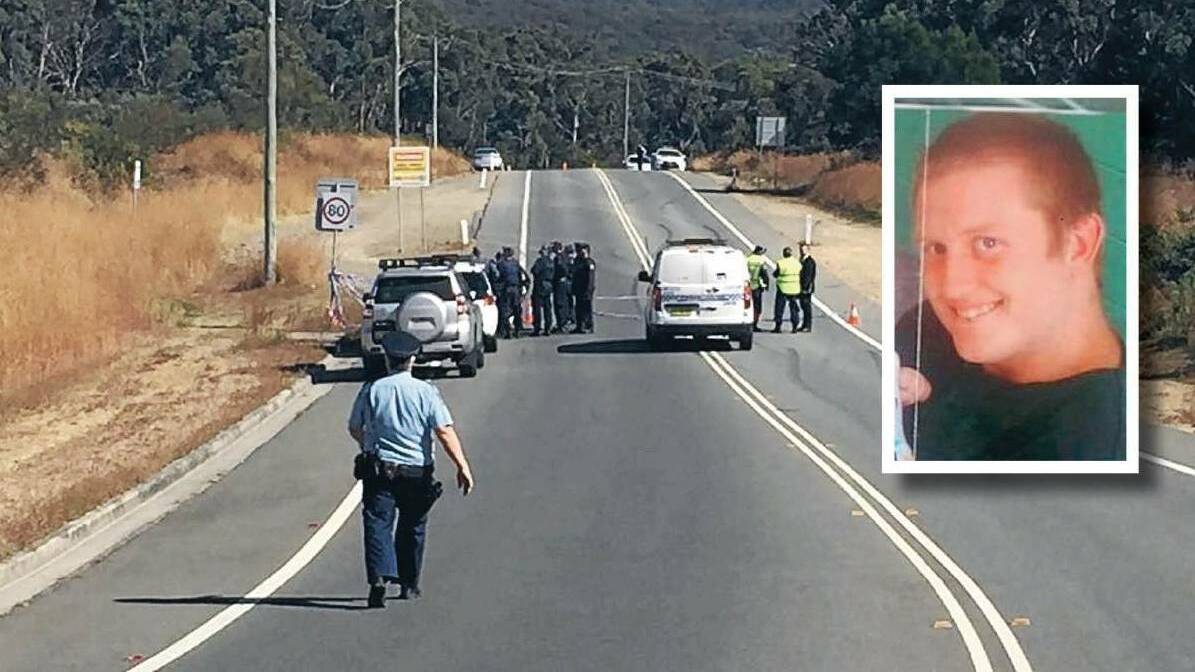 HEINOUS: The scene of the murder on Oakdale Road at Whitebridge and, inset, Wade Still. Troy McCosker, one of two men convicted over the killing, is appealing against the severity of his 36-year jail term. 