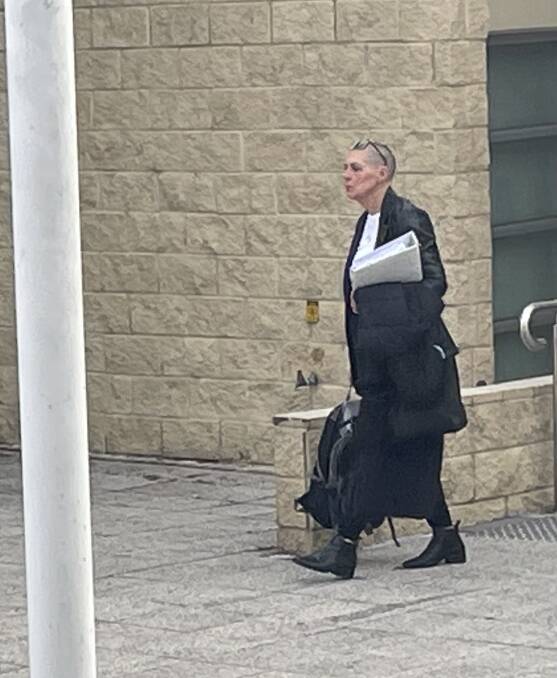 Margaret Quinlivan leaving Toronto Local Court after receiving an intensive corrections order. Her son, Christopher, was jailed for a maximum of 30 months. 