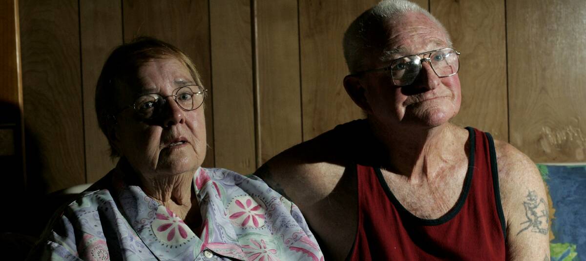 GRIEVING: Doris and Brian McMaugh, parents of Stacey McMaugh in October, 2009. Picture: Jonathan Carroll 