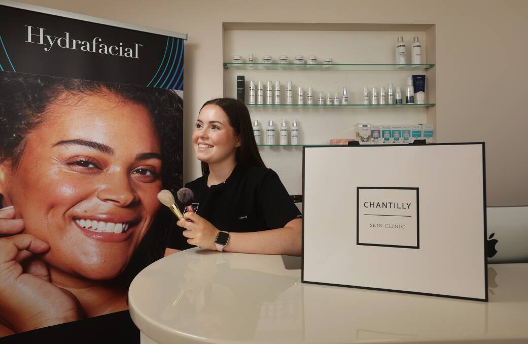 Chloe Dymoke-Bradshaw, 18, is now working full-time at a beauty spa and is nearly fully qualified. Picture by Simone De Peak 
