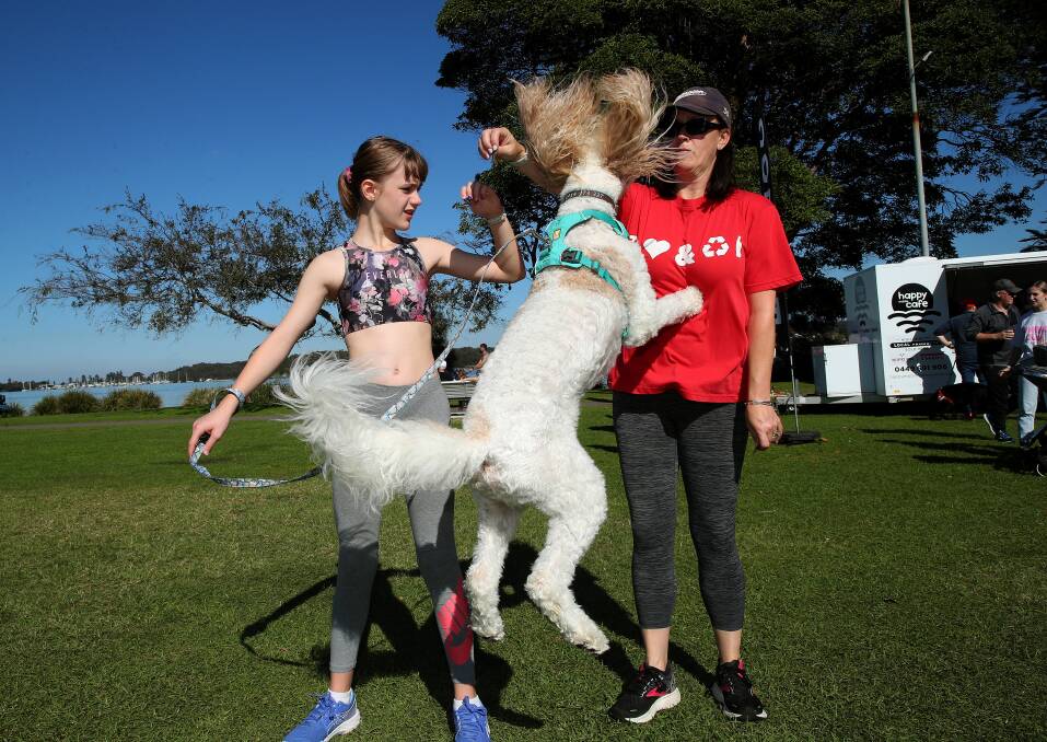 The paw-fect day for RSPCA Million Paws Walk at Speers Point. Pictures by Peter Lorimer