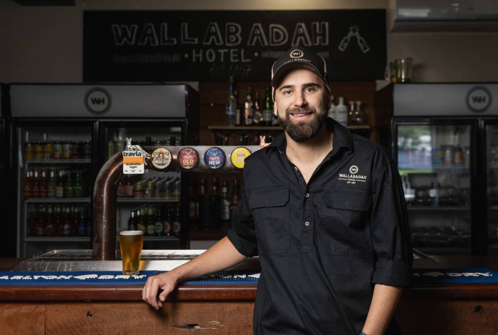 Wallabadah Hotel owner Trent Ellison took over the pub with his partner almost 12 months ago. Picture by Marina Neil