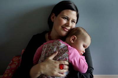 HEALTHY: Sancha Robinson with daughter Tarryn, 16 months. –  Picture by Natalie Grono