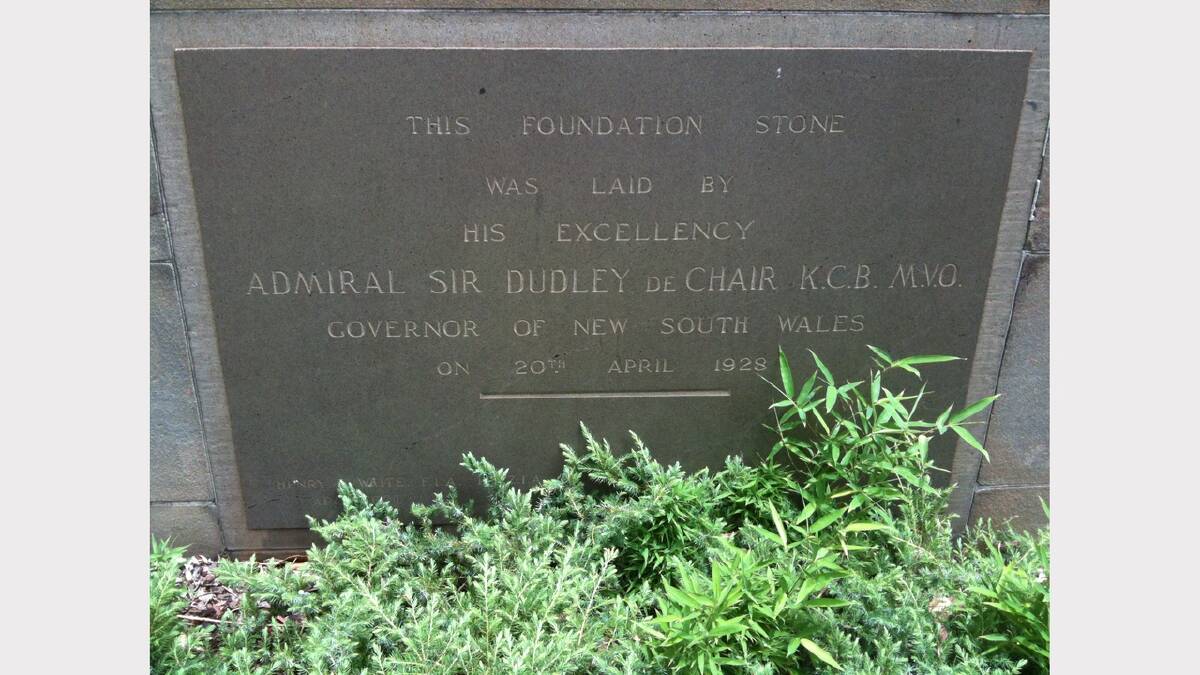 City Hall foundation stone. Picture:  Wayne Mullen.