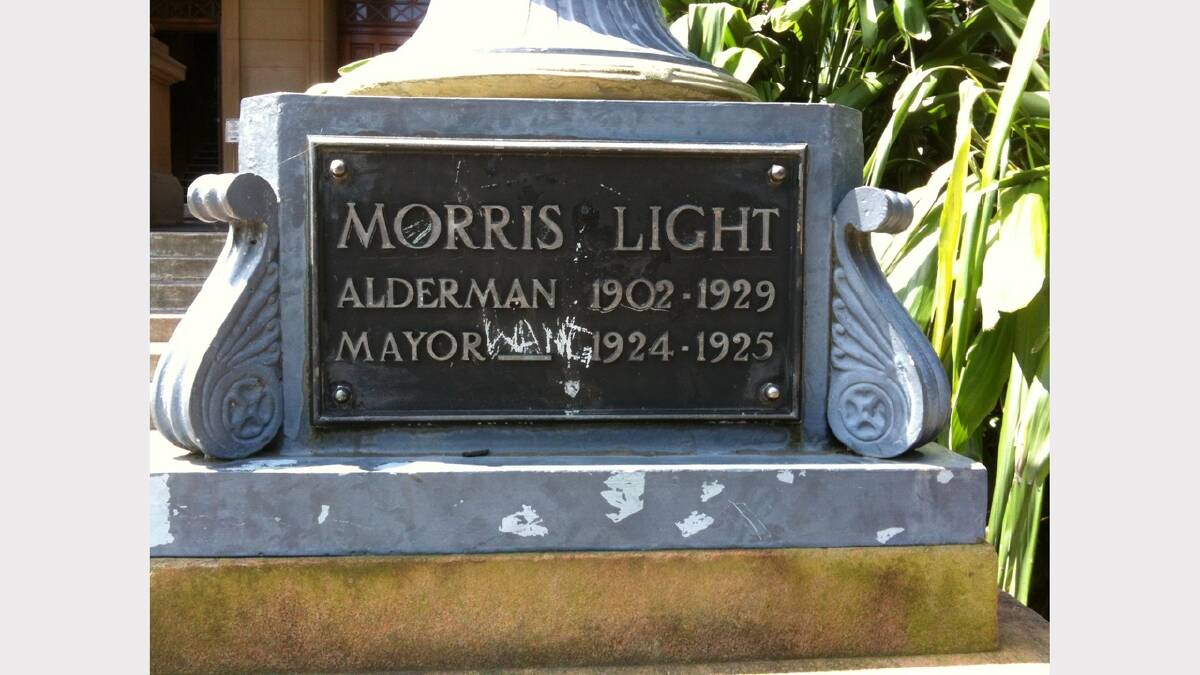 Morris Light, City Hall.  Picture:  Wayne Mullen.