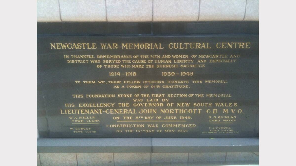 Newcastle war memorial Cultural Centre. Picture:  Wayne Mullen.