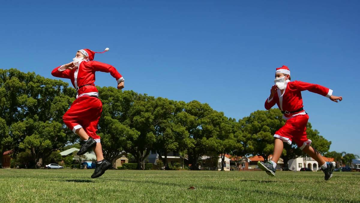 The Santa fun run is on this weekend.